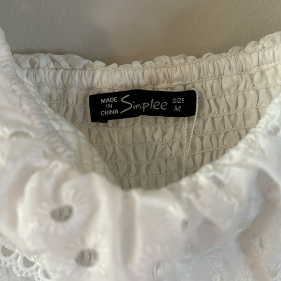 Simplee Off Shoulder Ruffle Trim Schiffy Dress - Picture 4 of 11